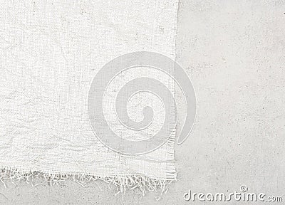 White woven plastic bag texture on stone background. Stock Photo