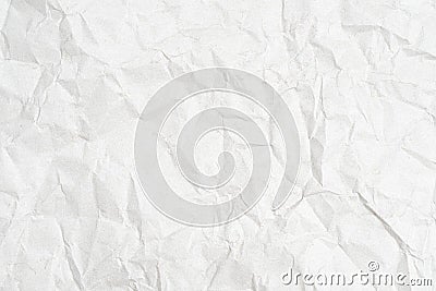 White Wrinkled Paper Stock Photo