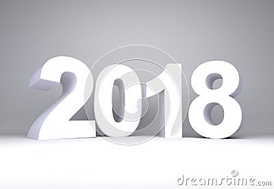 White year 2018 text Cartoon Illustration