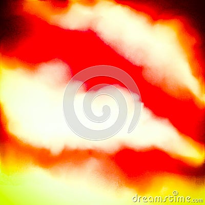 White, yellow, red and black background, creative fire, flames and smoke concept Stock Photo