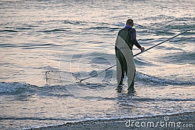 Whitebaiting on the West Coast Editorial Stock Photo