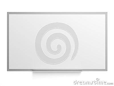 Whiteboard isolated on white background. Cartoon Illustration