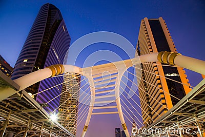 Whitebridge on Sathorn Junction Stock Photo