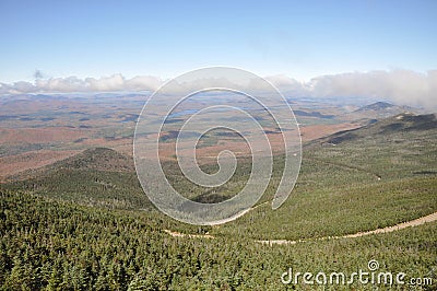 Whiteface Mountain Veterans Memorial Highway, NY, USA Stock Photo