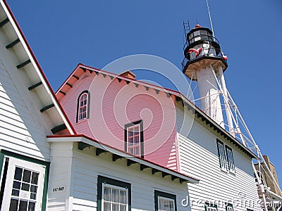 Whitefish Point Lighthouse Stock Photo