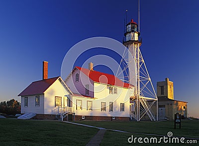 Whitefish Point Lighthouse Stock Photo