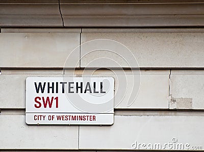 Whitehall Editorial Stock Photo
