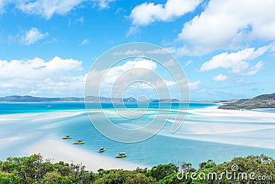 Whitehaven Beach, Whitsunday Island, Australia. Stock Photo