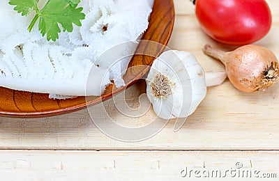 Whiten ox tripe Stock Photo