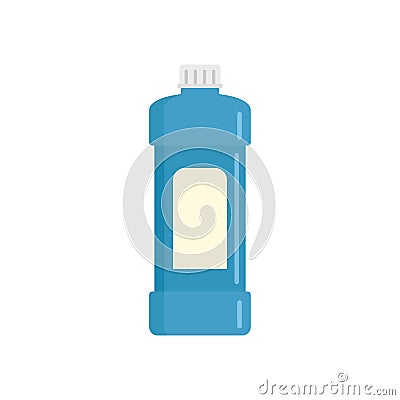 Whiteness bottle icon, flat style Vector Illustration