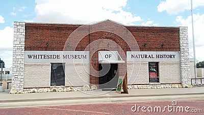 Whiteside museum of natural history building Editorial Stock Photo