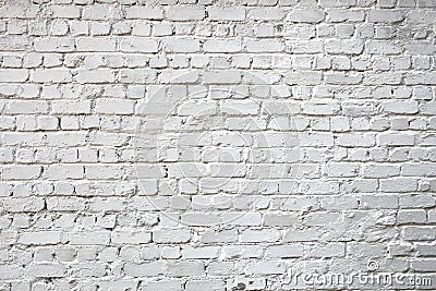 Whitewashed brick city wall for background Stock Photo