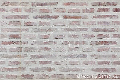 Whitewashed brick wall. Background texture Stock Photo