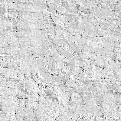 Whitewashed Old Brick Wall Uneven Bumpy Rough Rustic Background Stock Photo