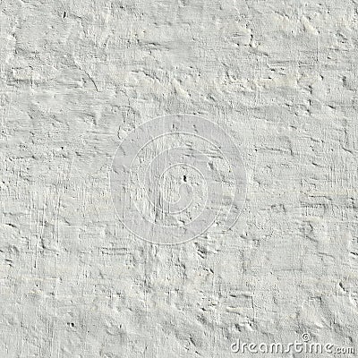 Whitewashed Old Brick Wall Uneven Bumpy Rough Rustic Background Stock Photo