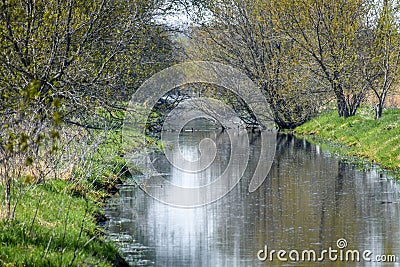 Whitewater Creek - Walworth County, Wisconsin Stock Photo