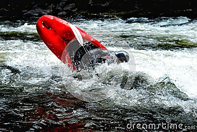 Whitewater Kayaking Stock Photo