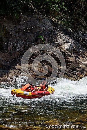 Whitewater kayaking Editorial Stock Photo