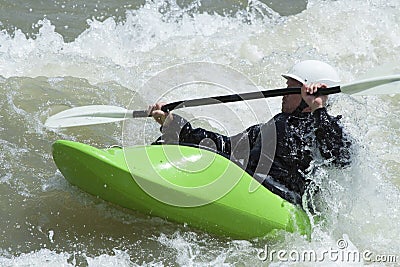 Whitewater Kayaking in Jackson Hole Editorial Stock Photo