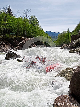 Whitewater Rafting Editorial Stock Photo