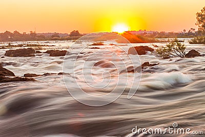 Whitewater rapids at Victoria Falls Stock Photo