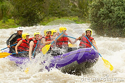 Whitewater River Rafting Stock Photo