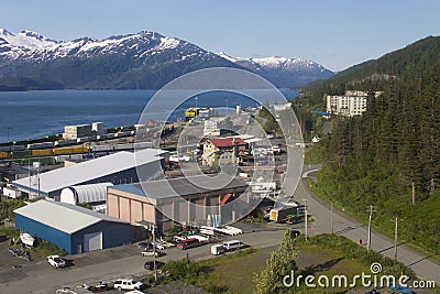 Whittier, Alaska Editorial Stock Photo