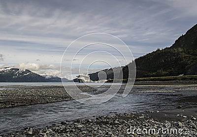 Whittier Alaska views Stock Photo