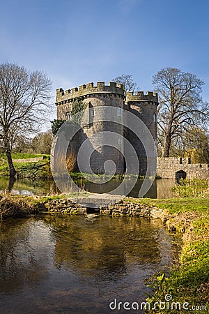 Whittington Castle in Shropshire England Stock Photo