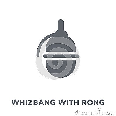 Whizbang with Rong icon from Army collection. Vector Illustration