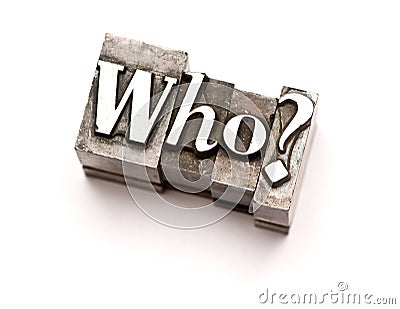 Who? Stock Photo