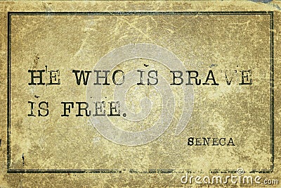 Who brave Seneca Stock Photo