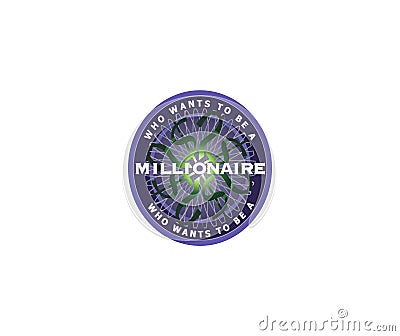 Who wants to be a millionaire logo editorial illustrative on white background Editorial Stock Photo