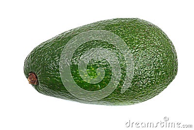 Whole avocado isolated on white background close-up Stock Photo