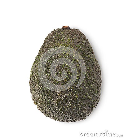 Whole avocado on a white background Stock Photo