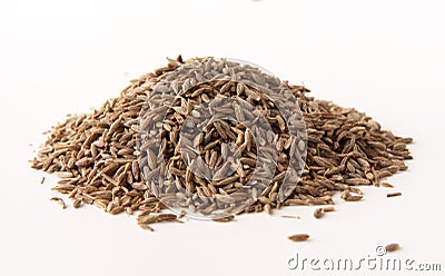 Whole cumin seeds Stock Photo