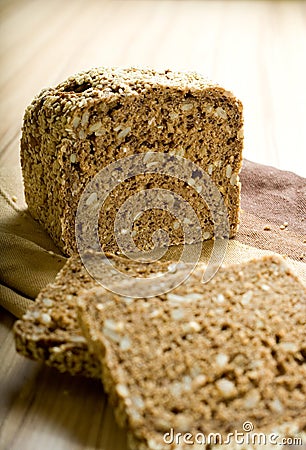 Whole grain bread Stock Photo