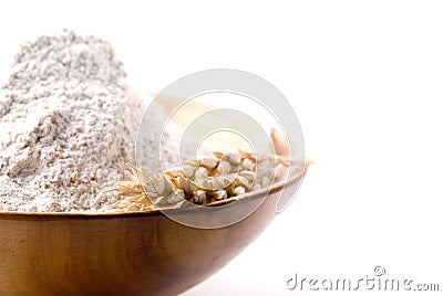 Whole Grain Flour Stock Photo