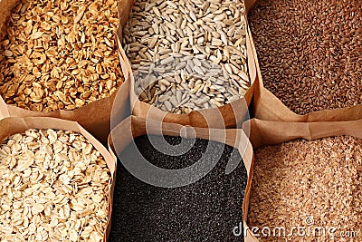 Whole grains Stock Photo