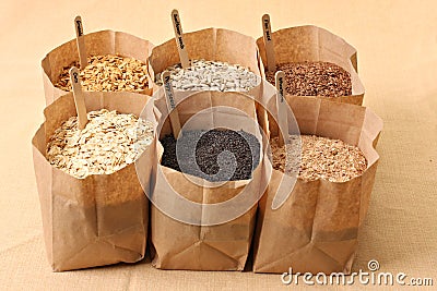 Whole grains Stock Photo