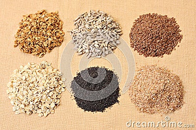 Whole grains Stock Photo