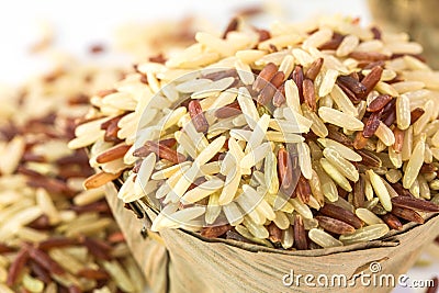 Whole grains rice Stock Photo