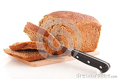 Whole meal brown bread Stock Photo