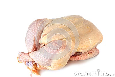 Whole raw chicken Stock Photo