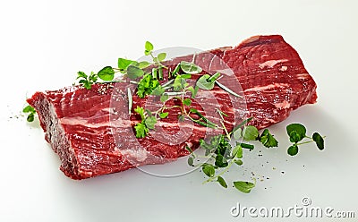 Whole raw trimmed tender fillet steak Stock Photo