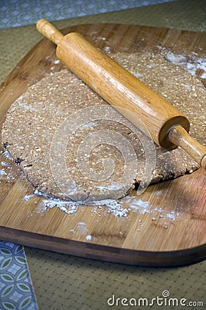 Whole wheat Dough Stock Photo