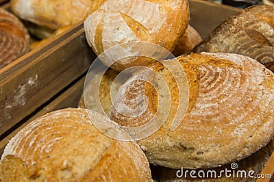 Wholemeal bread Stock Photo