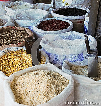 Wholesale grains Stock Photo