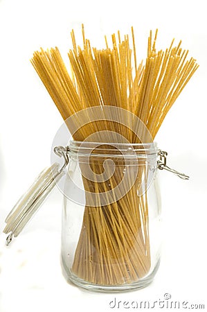 Wholewheat pasta Stock Photo