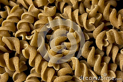 Wholewheat Pasta Background Stock Photo